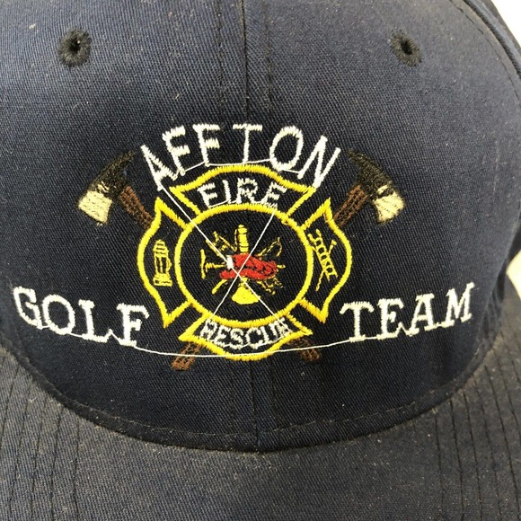VTG AFFTON FIRE RESCUE GOLF TEAM HAT CAP SNAPBACK ADJUSTABLE ONE SIZE FITS MOST - Picture 6 of 14